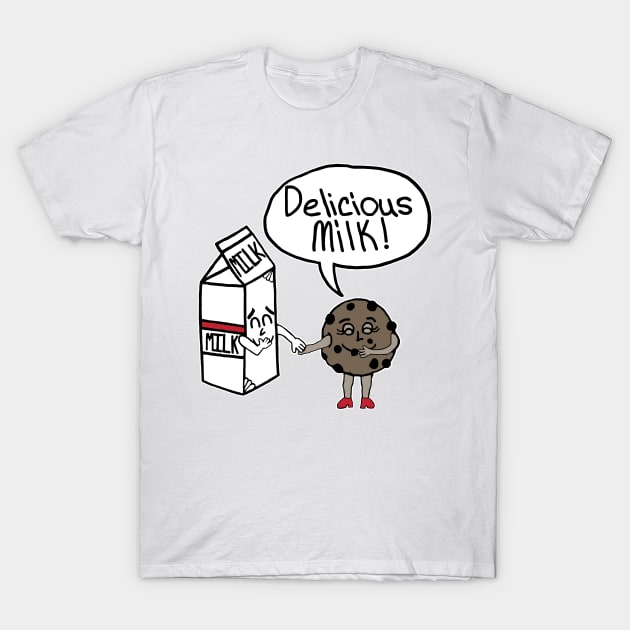 Delicious Milk T-Shirt by BlakCircleGirl